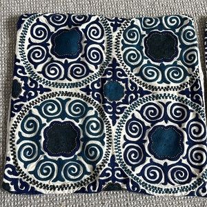 20x20 Blue Pottery Barn Pillow Covers. $28 for the Pair.